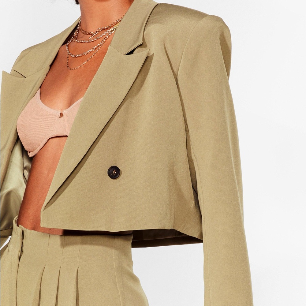 Nasty Gal Cropped Blazer